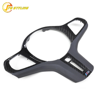 Garniture de volant en fibre de carbone sèche F90 M5 pour BMW M8 F91 F92 F93 X3M F97 X4M X5M 2020-22, revêtement de volant intérieur en carbone forgé