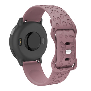 Tschick 18 20 22mm Correa grabada para Samsung Galaxy Watch 6/4/<span class=keywords><strong>Classic</strong></span>/5/pro/<span class=keywords><strong>3</strong></span>/Active 2 pulsera de silicona de leopardo <span class=keywords><strong>Huawei</strong></span> <span class=keywords><strong>Gt</strong></span> 2 2e - Product Image 4