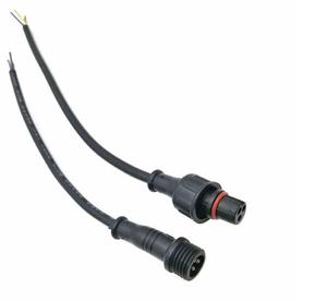 QUANWEI 2 3 4针母头公头注塑圆螺纹防水铜芯PVC绝缘家用电器LED灯条 - Product Image 1