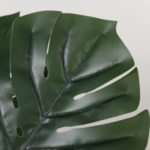 Plante artificielle Monstera Dream Castle dans un pot noir, décoration intérieure, verdure pour la maison, le bureau, le salon - Product Image 2