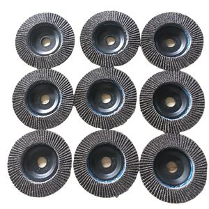 Disco de aleta de óxido de aluminio calcinado, disco de molienda y pulido de madera y Metal de 4 pulgadas - Product Image 1