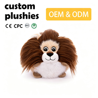Peluche réaliste personnalisée avec certificat CE EN71 CPC, jouet en peluche sûr pour les enfants avec musique, petite taille, mascotte d'événement