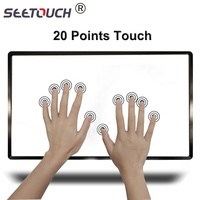 Kit de panneau de cadre multi-touch interactif infrarouge de taille personnalisée 32 100 pouces USB nouvelles superpositions tactiles IR pour écrans 42 86 100 pouces