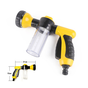 Car <b>Washer</b> Nozzle Set With Measuring <b>Cup</b> For Car Washing And Watering Plants Manual Operation Plastic Gun Head Green - Product Image 2