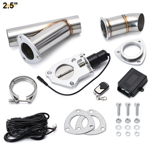 Sistema de escape de acero inoxidable con control remoto eléctrico, válvula ajustable de 2.5 pulgadas para modificación de automóviles - Product Image 1