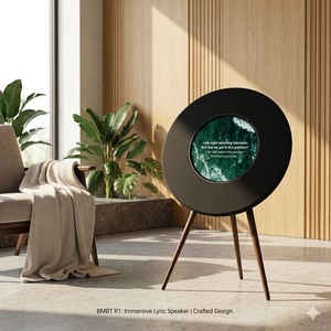 Haut-parleur minimaliste haut de gamme version 5.4 avec effets dynamiques qui améliorent la musique grâce à des effets visuels uniques par morceau. Qualité sonore HiFi - Product Image 3