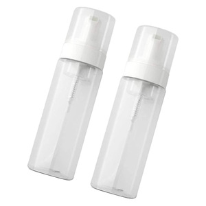 Empty Plastic Foam Pump Bottle 30ml-200ml <b>for</b> White PET <b>for</b> Facial Cleanser Lotion Shampoo - Product Image 1