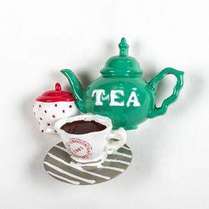 תה הסיטונאי אחר הצהריים תה 3D שרף מקרר מגנטים-לוגו מותאם אישית מזכרת קישוט הביתה מגנטים - Product Image 6