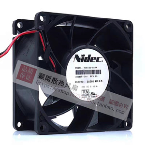พัดลมแกนไนเด็ค V35132 55RA 24V 0.45A 2800RPM ติดตั้งบนท่อระบายความร้อนอุตสาหกรรม - Product Image 1