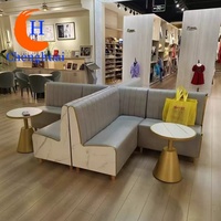 Meubles de café, tables et chaises pour restaurants, tables en contreplaqué à motif marbré