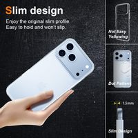 Coque de téléphone en TPU souple 1,5 mm anti-rayures pour iPhone 18 Pro Max, 17 Air, 16 Pro, 15 Plus, 14 Pro Max