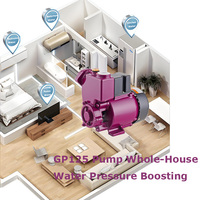 Pompe de surpression électrique domestique personnalisable à amorçage automatique pour eau froide et chaude, silencieuse, basse pression, 110V/220V