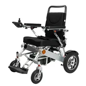 Medical equipment walking wheelchair folding aluminum alloy frame electric wheelchair for children with cerebral palsy