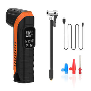 Compresseur d'air portable sans fil, gonfleur <span class=keywords><strong>de</strong></span> pneus numérique rapide 12V/DC, mini pompe pour pneus <span class=keywords><strong>de</strong></span> voiture, vélo, moto avec lumière LED - Product Image 2