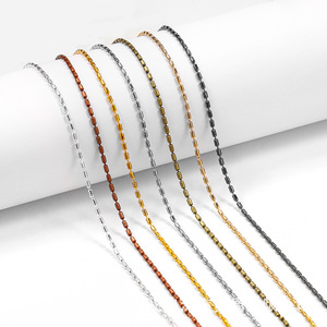 <b>Metal</b> <b>Chain</b> 1.5mm Bead <b>Chain</b> Jewelry Findings For Diy Necklace Bracelet Making Craft Supplies - Product Image 1