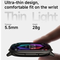 Montre connectée ultra-fine pour homme et femme, écran AMOLED, étanche, appels Bluetooth, surveillance de la fréquence cardiaque, suivi de la santé