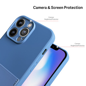 Per <span class=keywords><strong>iPhone</strong></span> 15 <span class=keywords><strong>Pro</strong></span> Max custodia con porta carte in Silicone morbido liquido di credito custodia antiurto per <span class=keywords><strong>iPhone</strong></span> 15 <span class=keywords><strong>Pro</strong></span> Max custodia a <span class=keywords><strong>portafoglio</strong></span> - Product Image 3