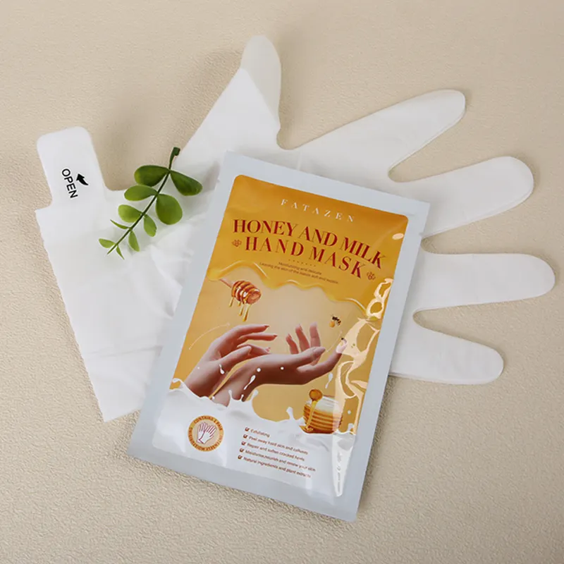 Offre Spéciale Peeling exfoliant hydratant masques feuille blanchissant main Spa soins de la peau collagène miel lait hydratant masque pour les mains