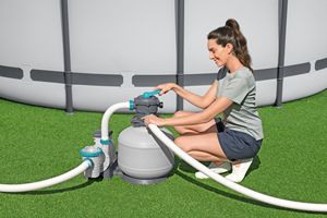 <span class=keywords><strong>Filtre</strong></span> à <span class=keywords><strong>sable</strong></span> européen Bestway, nouveau modèle, capacité 3000 gallons, <span class=keywords><strong>filtre</strong></span> à eau en plastique pour <span class=keywords><strong>piscine</strong></span>, 58486 - Product Image 4