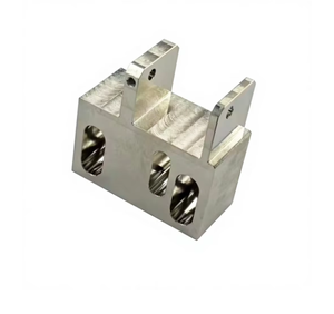 Custom High Precision CNC Milling Aluminum Adjustable Mounting Bracket, OEM Slotted Hole Fixing Stand Automation Equipment Parts - Product Image 3