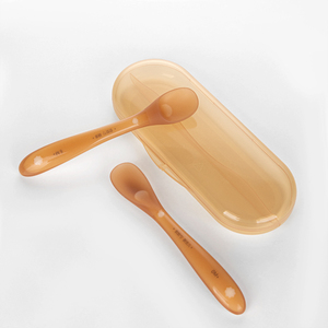 Bán buôn mềm-tip Silicone bé giai đoạn đầu tiên <span class=keywords><strong>Spoon</strong></span> Set với nhựa trường hợp - Product Image 4