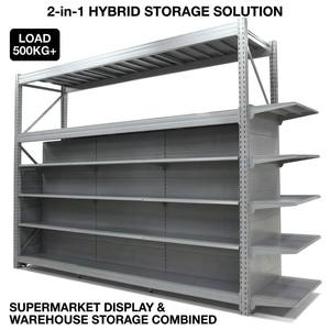 Estantería Metálica Multiusos Ajustable de Alta Resistencia, Precio de Fábrica, <span class=keywords><strong>para</strong></span> Almacenes, Supermercados y Tiendas de Abarrotes - Product Image 2