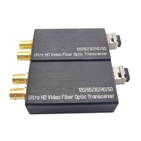 4K 60HZ SDI Extender SM Fiber Unique 10km LC Port DVB-ASI AES10 12G SDI Fiber De Vidéo Convertisseur pour la Diffusion