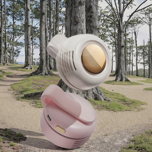 New Arrival Portable Foldable Handheld 900mAh <b>USB</b> <b>Mini</b> Fan Bladeless Whirlwind Design Custom Logo Wearable Silent Cooling Car - Product Image 3