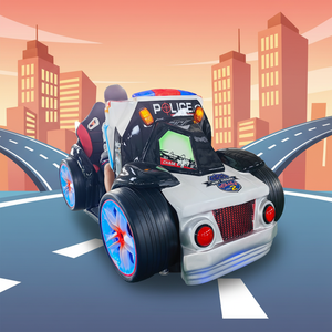 Manège pour enfants attrayant en fibre de verre, thème course automobile 3D, éducatif, pour machine de jeu, usage intérieur, en anglais - Product Image 1