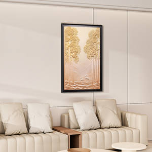 Peinture décorative moderne simple encadrée avec un <span class=keywords><strong>arbre</strong></span> <span class=keywords><strong>en</strong></span> <span class=keywords><strong>relief</strong></span> 3D, design haut de gamme pour salon, fabriqué <span class=keywords><strong>en</strong></span> Chine, modèle 36521520 - Product Image 3