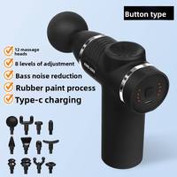 Pistolet de massage musculaire professionnel 12 têtes 30 vitesses, moteur à balais, contrôle de vitesse, batterie 800-1000 mAh, pour le cou et les muscles