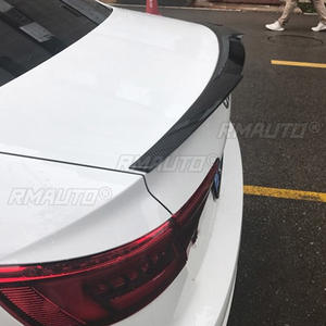 Aileron de coffre arrière pour Audi A4 S4 B8.5 2013 14 15 16 berline 4 portes, ailerons de voiture en ABS noir carbone, accessoires de tuning extérieur - Product Image 6