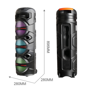 Altavoz Bluetooth Portátil GD-2835 con RGB, Carga Inalámbrica, Mini Altavoz para Exteriores y Hogar, Woofer, Tweeter, Micrófono - Product Image 4