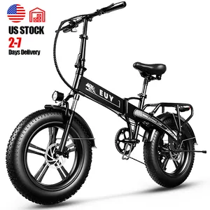 [RTS] 美国股票EUY NXB 20英寸胖轮胎电动自行车750W 48v折叠ebike shimano 7速全悬挂电动自行车