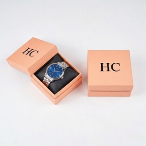 Caja de Reloj con Acabado Mate, Tapa y Base de Cartón Rígido, Logotipo Personalizado, Empaque de Lujo para Relojes de Alta Gama, Fábrica OEM - Product Image 3