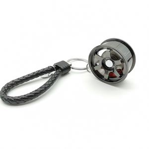 Porte-clés de voiture en métal, design turbine, moyeu de roue, disque de frein, amortisseur, volant – Idéal comme cadeau - Product Image 4