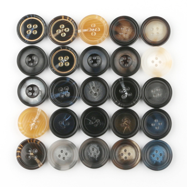 Excellent Quality Resin Four Eyes Buttons for Overcoat