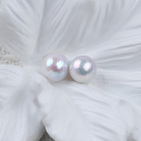 5A Grade 10-11mm naturel blanc forme ronde perles Edison perle d'eau douce en vrac pour la fabrication de bijoux