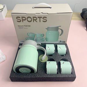 316 <span class=keywords><strong>carafe</strong></span> à café thermique en acier inoxydable Double paroi pot sous vide flacon théière filtre à <span class=keywords><strong>eau</strong></span> amovible gobelets en acier isolés - Product Image 1