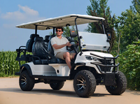 Voiturette de golf de luxe 6 places, chariot de golf électrique pour terrains de golf, zones panoramiques, parcs et projets touristiques