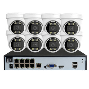 Kit de Vigilância <span class=keywords><strong>NVR</strong></span> POE Xiongmai de 8 Canais com Visão Noturna e Armazenamento em Disco Rígido, Câmera Dome Hemisférica Interna 8MP 4K - Product Image 5