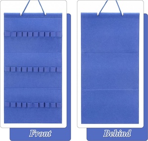 Túi Đựng Băng Đô Treo Bằng Nỉ Màu Xanh Dương Cho Bé Gái - Product Image 2