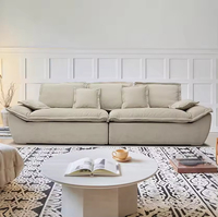 Fabrik-Großhandel Günstiges Modernes Nordisches Sofa-Set mit Elefantenohren-Design, Luxuriöse Wohnzimmermöbel für Zuhause