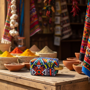 Cartera de Tarjetas Personalizada de Cuero Genuino Hecha a Mano MNAK Fashion Thrills Zambia, Mini Bolsa con Cremallera Artesanal para Uso Diario Unisex - Product Image 1