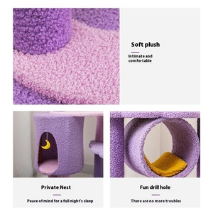 Hiện Đại Gỗ Mèo Cây Salu Lấy Cột Lớn Mèo Võng Nhảy Bảng Cho Giáng Sinh Vật Nuôi Biệt Thự Nguồn Cung Cấp tongtian Mèo Leo Núi - Product Image 5