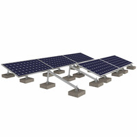 Supports de montage solaire lestés pour toit plat Corigy, système de montage solaire hors réseau