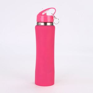 Lightweight Sports Vacuum Thermos 600ml 750ml Stainless Steel <b>Water</b> Bottle Straw Lid Portable Camping Cycling Drink <b>Container</b> - Product Image 4