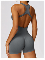 Nouveau design de barboteuses d'entraînement sans couture avec logo personnalisé pour femmes vêtements de danse combinaison moulante de yoga une pièce pour femmes