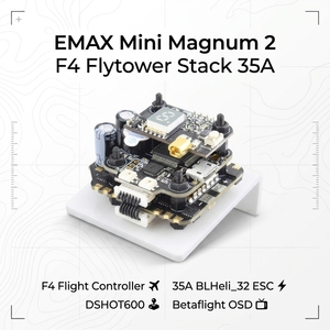 EMAX Mini <span class=keywords><strong>Magnum</strong></span> 2 20x20mm Stack 35A BLHeli_32 ESC F4 Controlador de Vuelo OSD 5.8G VTX 2-6S para Dron FPV de Carreras y Freestyle - Product Image 5