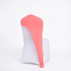 Housse de chaise semi-élastique en spandex avec poche pour hôtels, banquets, mariages, événements, location, vente en gros, taille personnalisée - Product Image 1